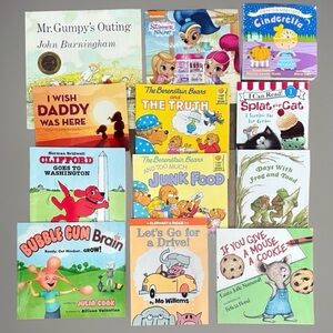 12 Children's Storybook Collection book Mo Willems frog, and toad Clifford